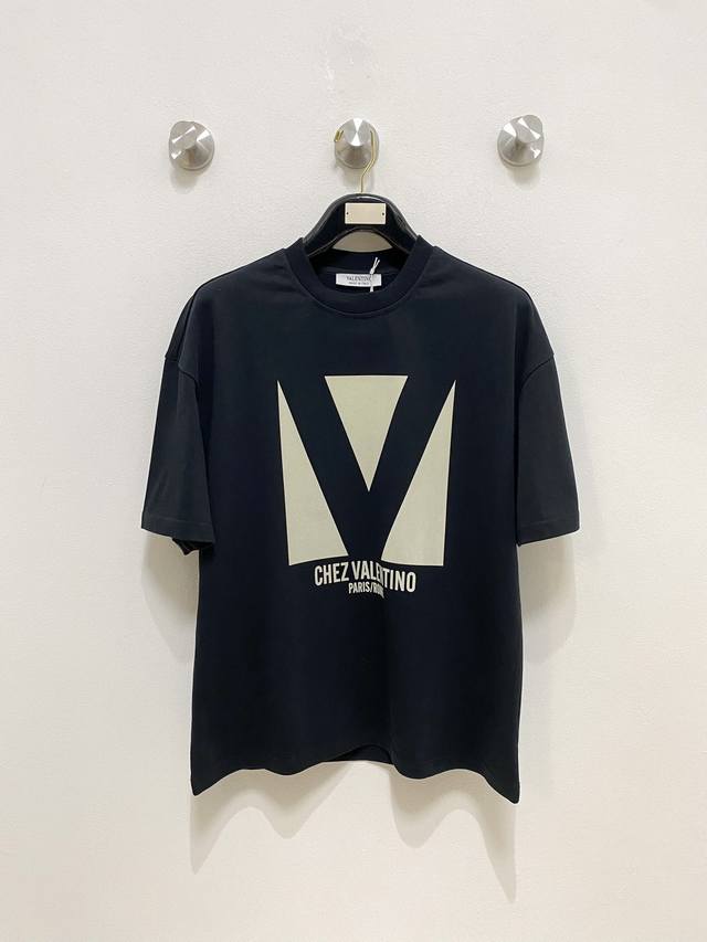 Valentino 2025Ss Early Spring New Product Casual round neck short-sleeved T-shir