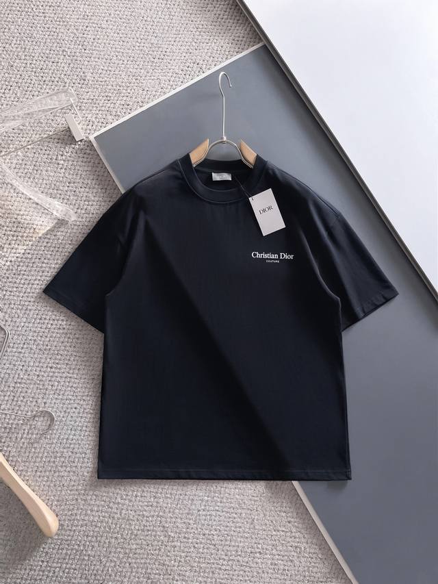 Original version Dior Homme New short-sleeved Yyds Made of 330g double yarn pla