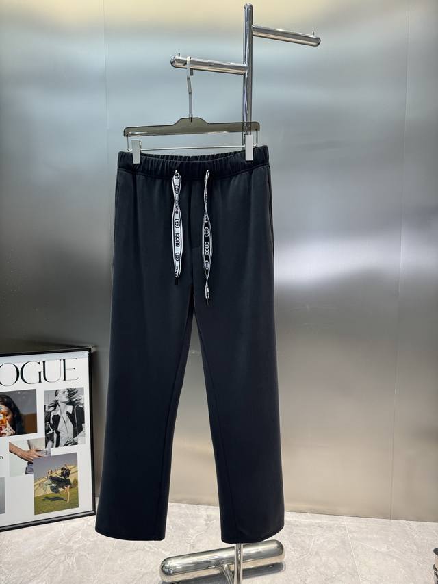 Gucc*Gucci 25Ss new casual pants. Straight design. Made of custom copper-ammonia