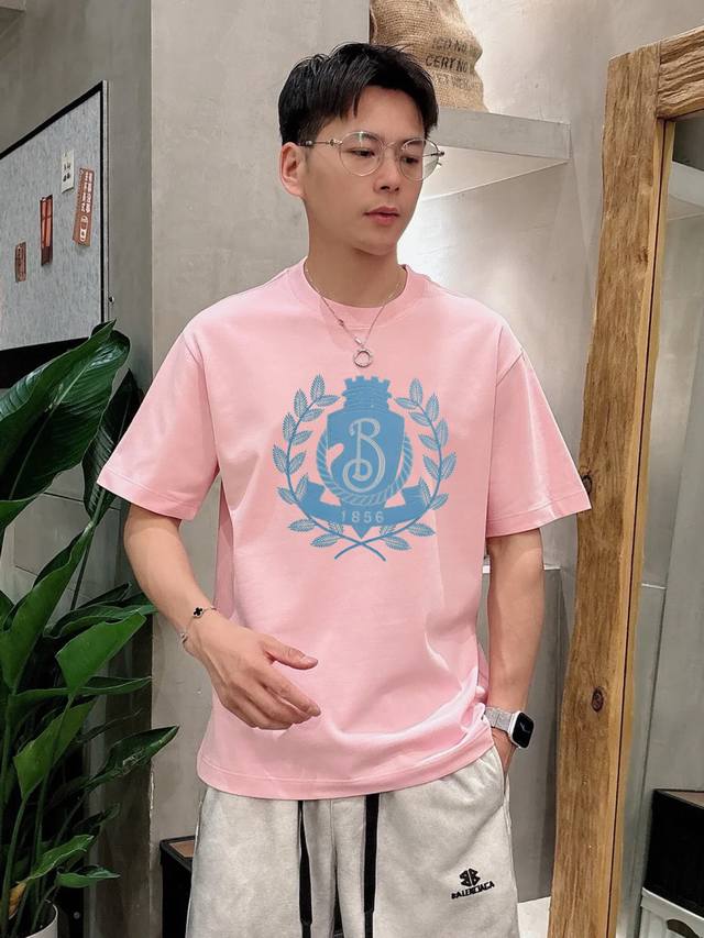 Bbr*25S New round neck T-shirt for men and women! Exquisite 3D ace printing tech