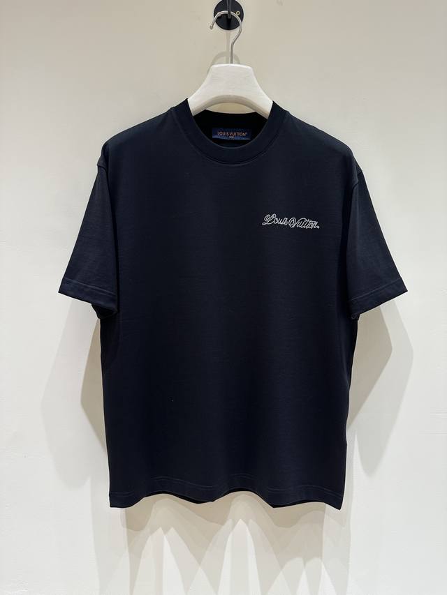 New product T9- 2025Ssv Deng string piece embroidered logo letter round neck Os
