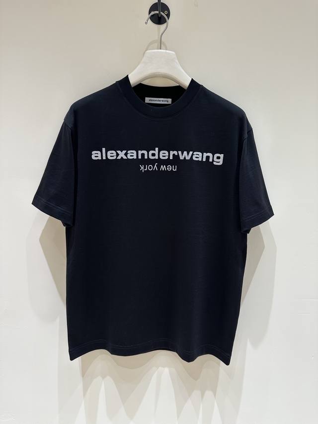 New product T9- Aiexanderwang original men's fashion style pure cotton round nec