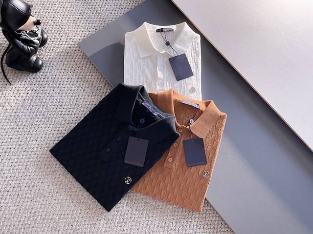 Louis Vuitton 2025 New short-sleeved Polo, handsome and fashionable, top-positio