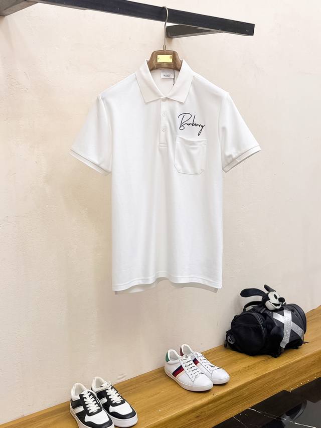 New spring and summer short-sleeved lapel T-shirt Polo, high-end version for cu