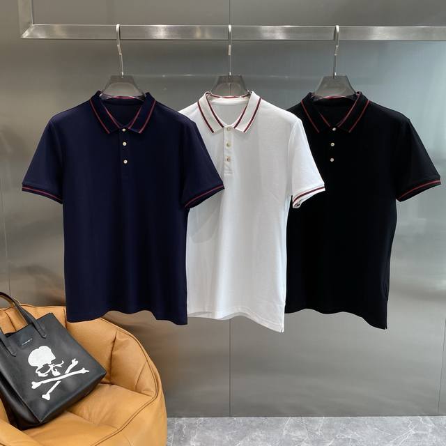 Gujia25Ss new spring and summer short-sleeved lapel T-shirt Polo, the highest ve
