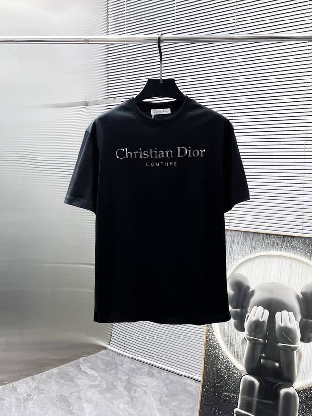 Dior 2025Ss new half-sleeved T-shirt, short-sleeved round neck T-shirt, high-end