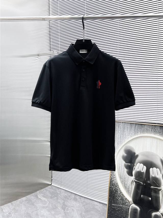 Moncler 2025Ss new summer lapel short-sleeved T-shirt Polo shirt, high-end versi