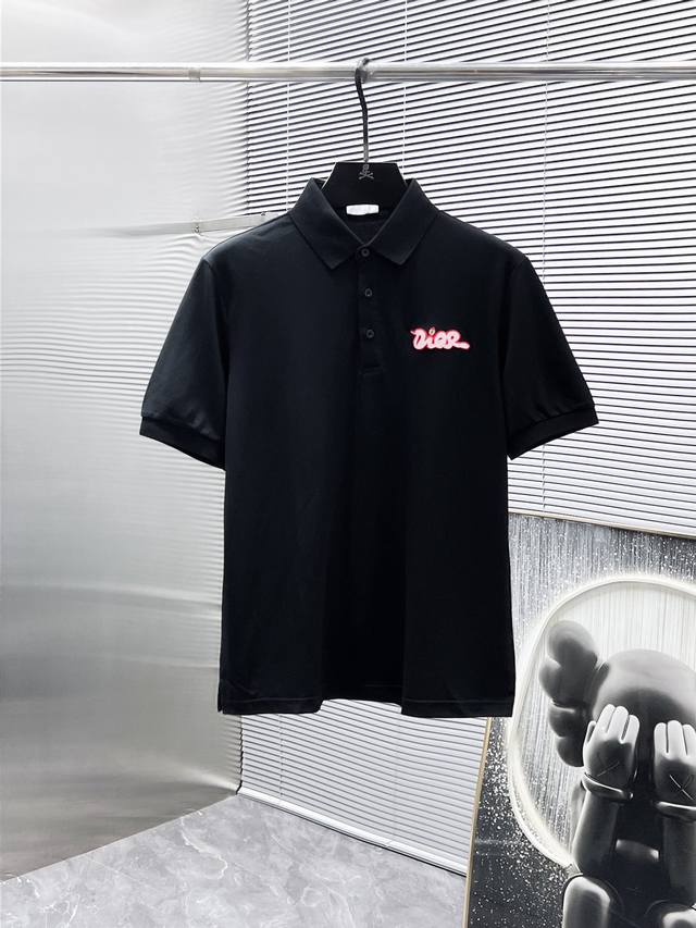 Dior 2025Ss new summer lapel short-sleeved T-shirt Polo shirt, high-end version!