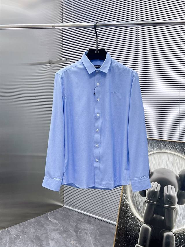 Armani 2025Ss new long-sleeved shirt, high-end version! Custom-made fabrics are