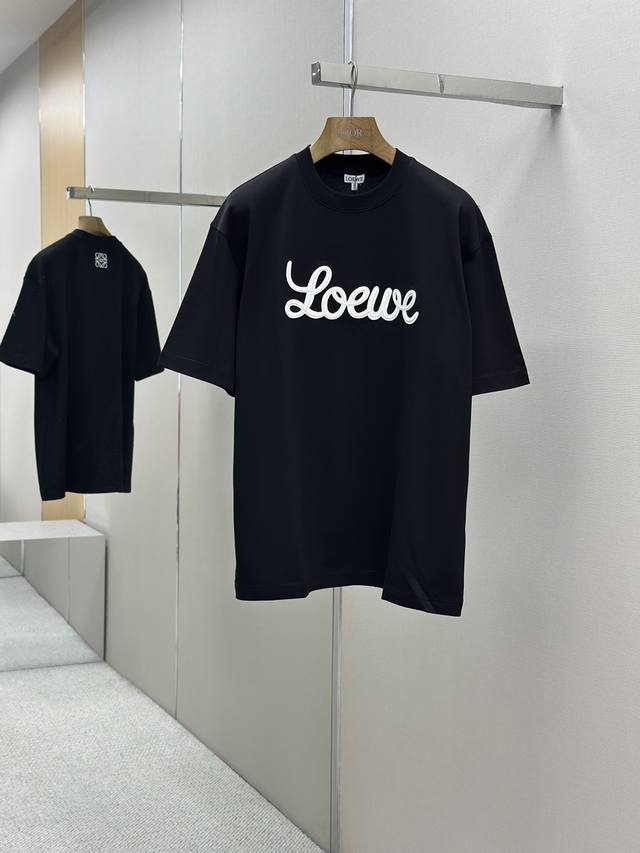 Loewe 25Ss Spring and Summer new model, the latest short-sleeved round neck T-sh