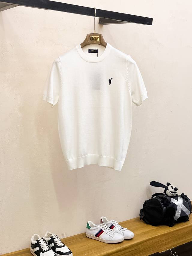 Paul 2025 Spring and Summer new knitted short sleeves, imported knitted fabrics