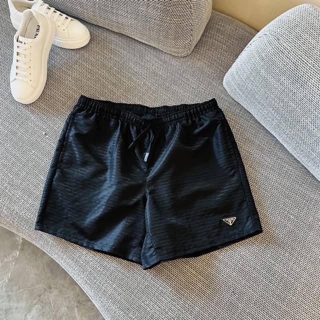 Prada 25 Spring and Summer new triangle logo full print shorts 9050 purchase Zp