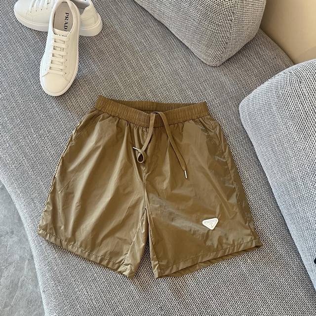 Prada 2025Ss new shorts customized Yb imported nylon material breathable and co