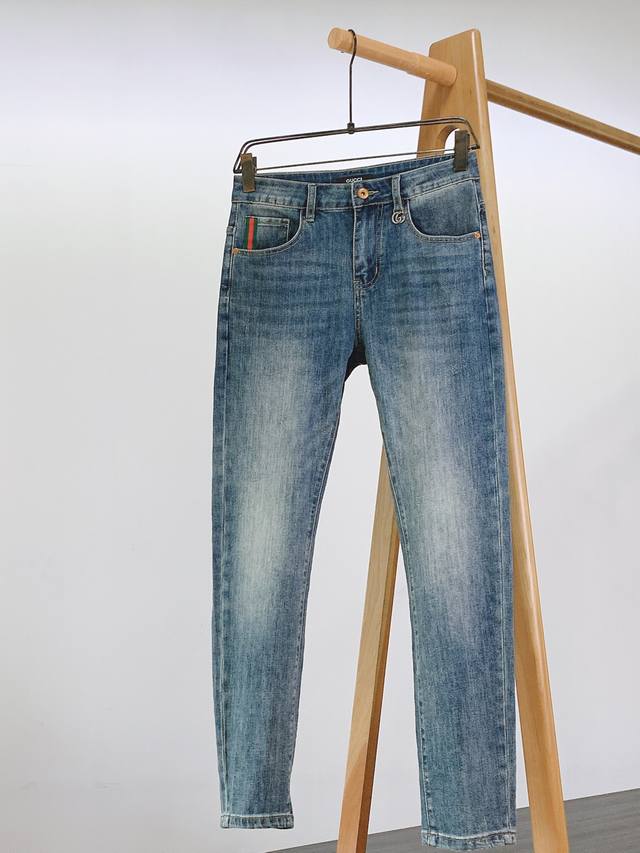 Gucci 2025Ss Spring and Summer New Product Fashionable casual jeans. I love this