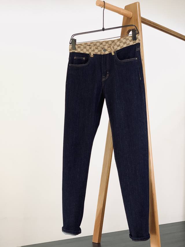 Gucci Gucci 2025Ss Spring and Summer New Products Renaissance denim, washed blue