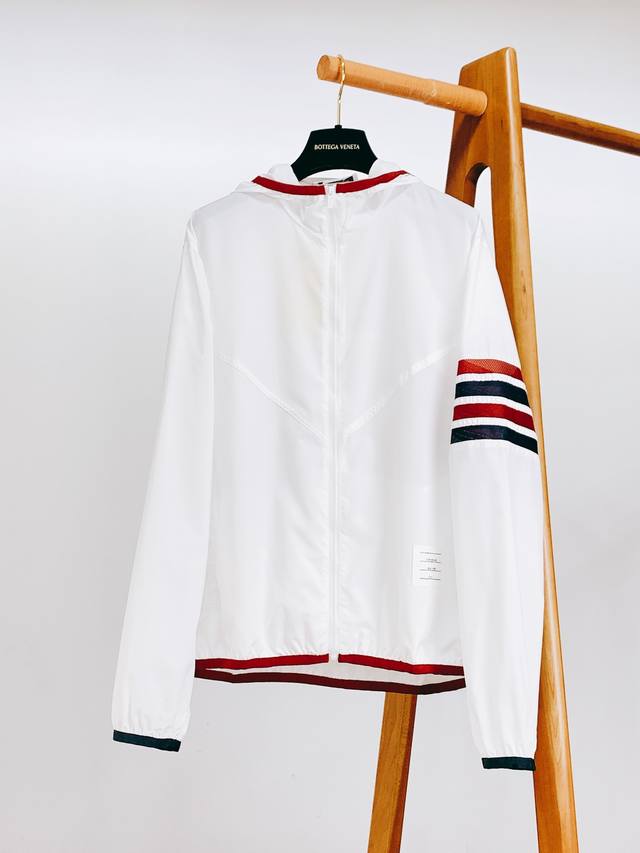 Thom Browne 2025Ss Spring and Summer New Product Casual Hooded Sun Protection Cl