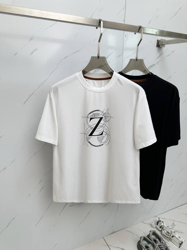 Zegna top quality 2025 new short sleeves! Selected top original fabrics, soft t