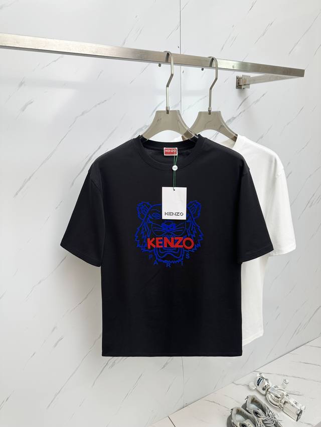 Kenzo top quality 2025 new short sleeves! Selected top original fabrics, soft to