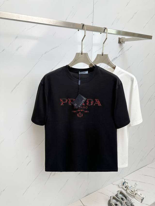 Prada Top quality 2025 new short sleeves! Selected top original fabrics, soft to