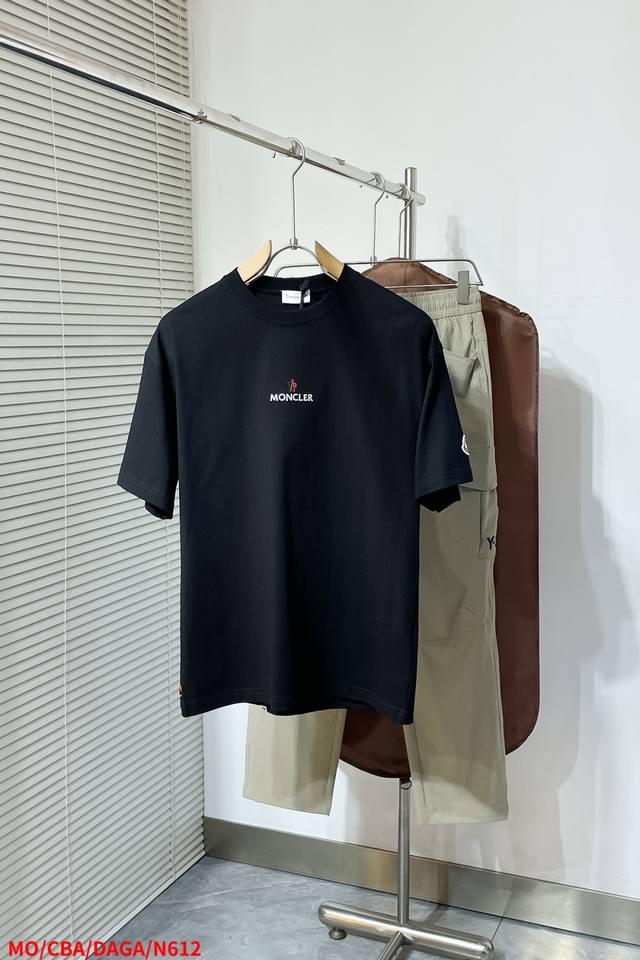 N612 Momoncler 2025Ss spring and summer latest round neck fashion short-sleeved