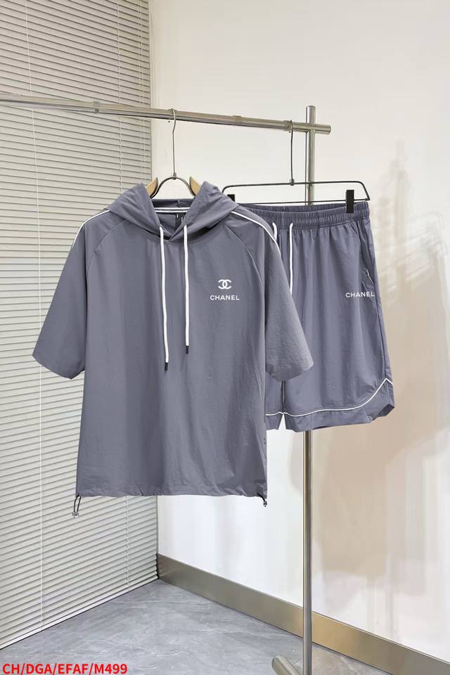M499 Ch Chanel official synchronous update short-sleeved suit classic ribbon emb