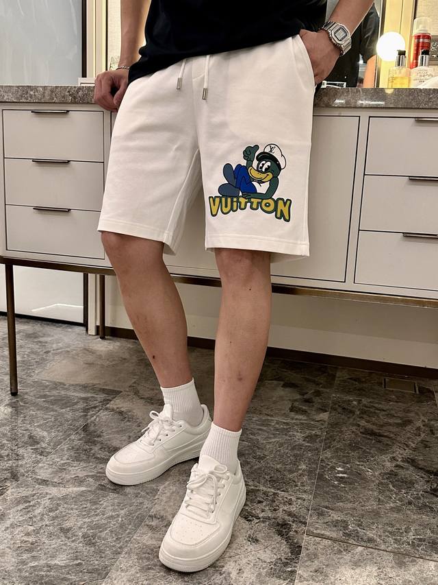 Lv 2025 Summer Shorts! A classic hit, classic versatile elastic waist casual sho