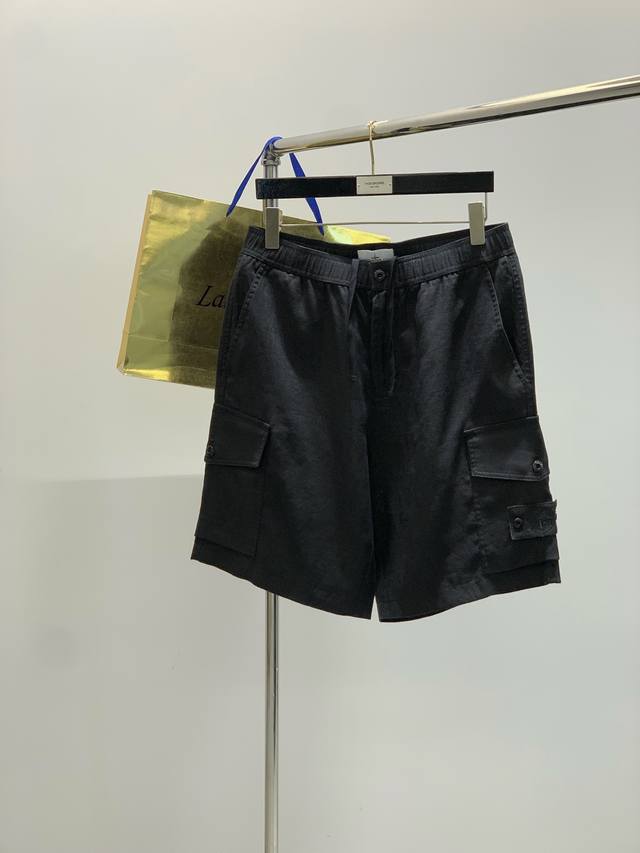 Stone Island very handsome linen shorts workwear design classic shorts. Foreign