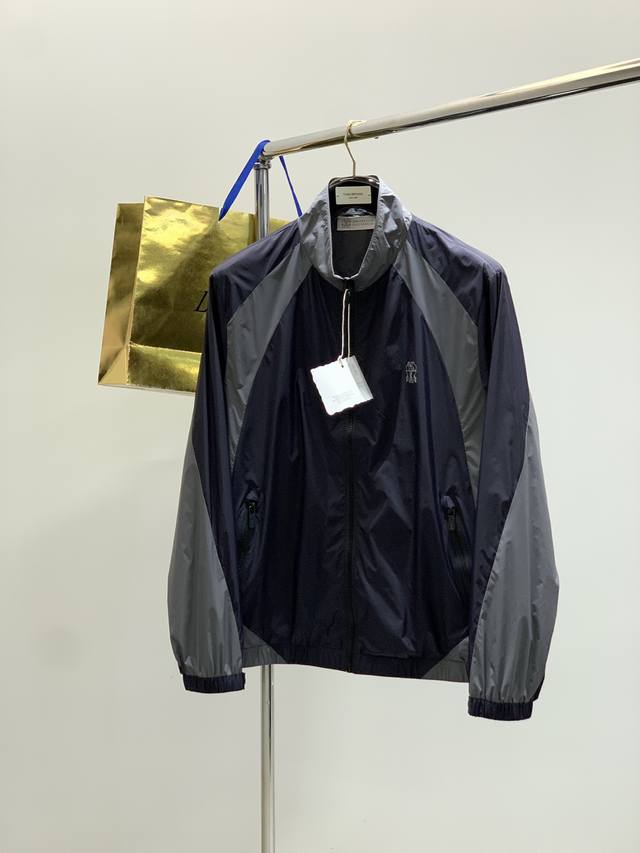 Bc Nylon stand collar colorblock jacket Material Nylon Applicable season