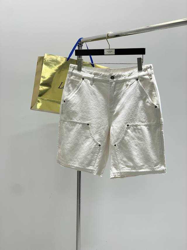 Margiela's handsome denim shorts workwear design classic shorts. Foreign order f