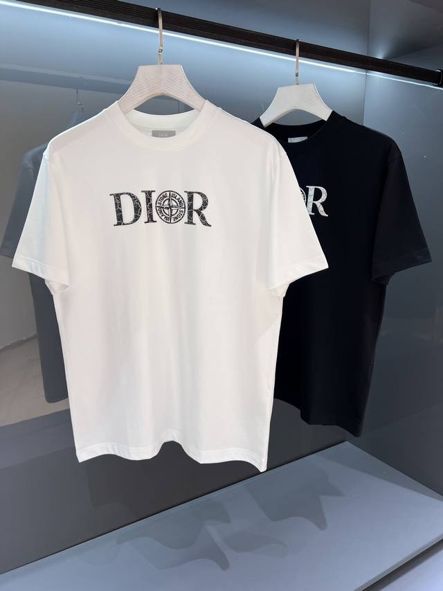 New product heavy joint name & Stone Island 2025Ss summer new product Di*R logo