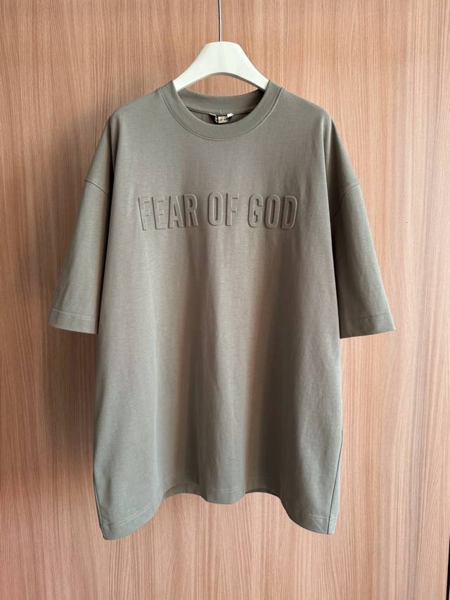 Fog 25 Spring/Summer new Fear Of God new embossed series short-sleeved T-shirt b