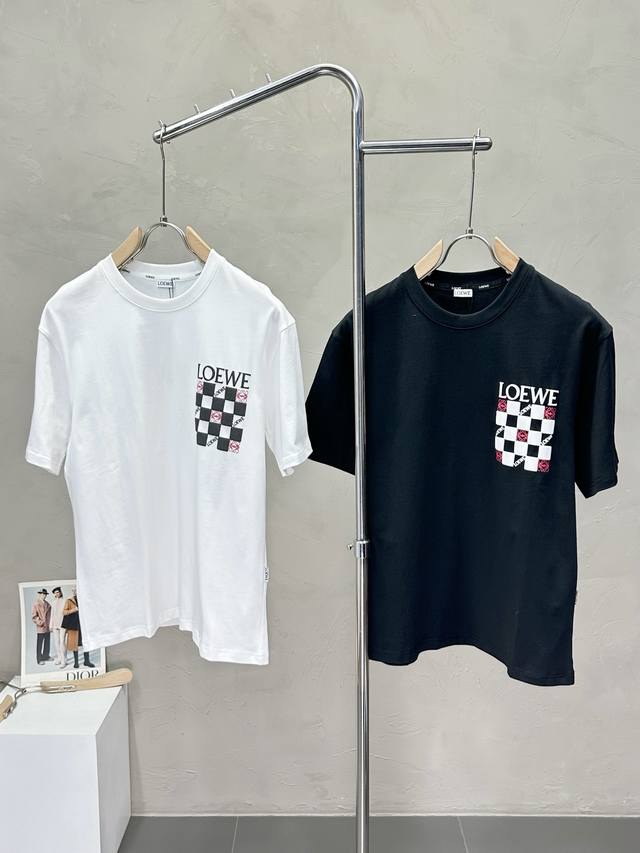 Loewe exclusive new original men's casual short-sleeved high-end customization h
