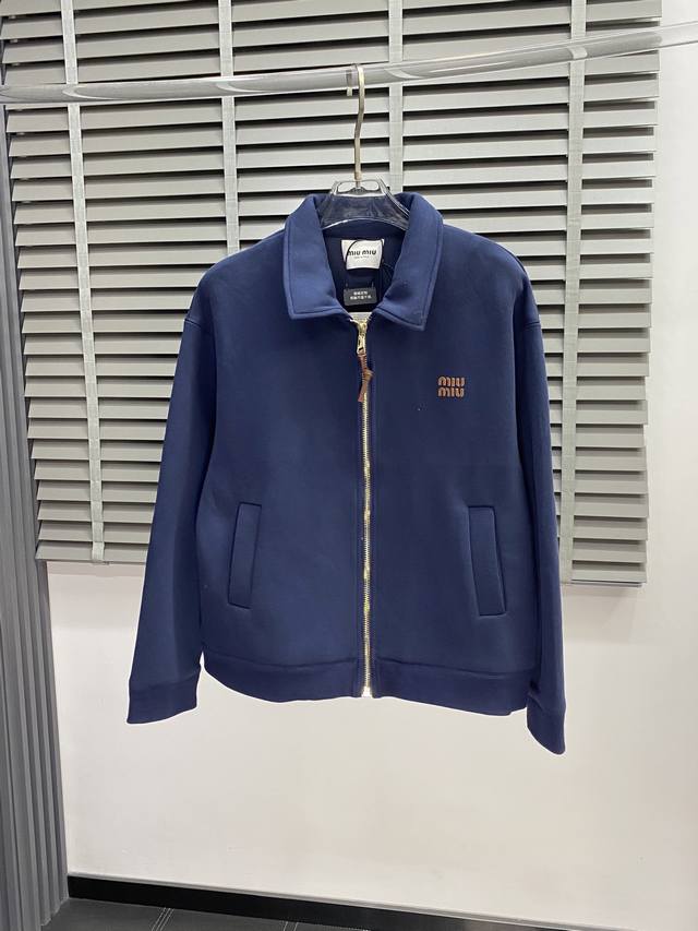 Miumiu exclusive new fashion casual autumn and winter lapel jacket imported orig