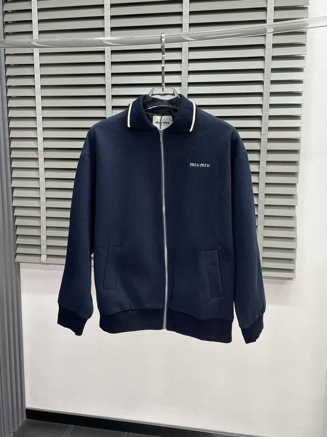 Miumiu exclusive new fashion casual autumn and winter lapel jacket imported orig