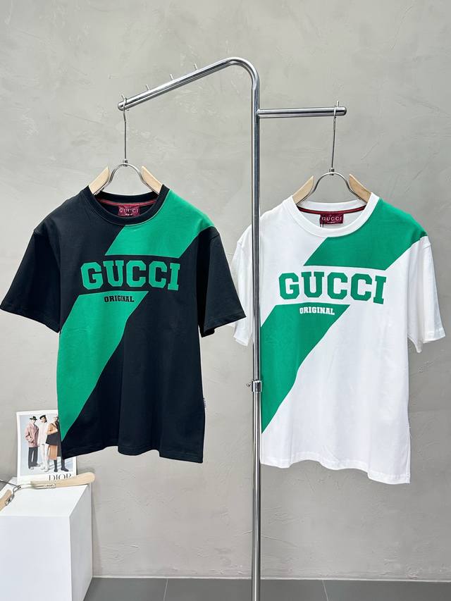 Gucci Gucci exclusive new original men's casual short-sleeved high-end customiza