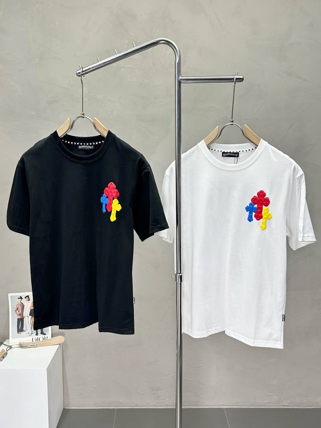 Chrome Hearts exclusive new original men's casual short-sleeved high-end customi
