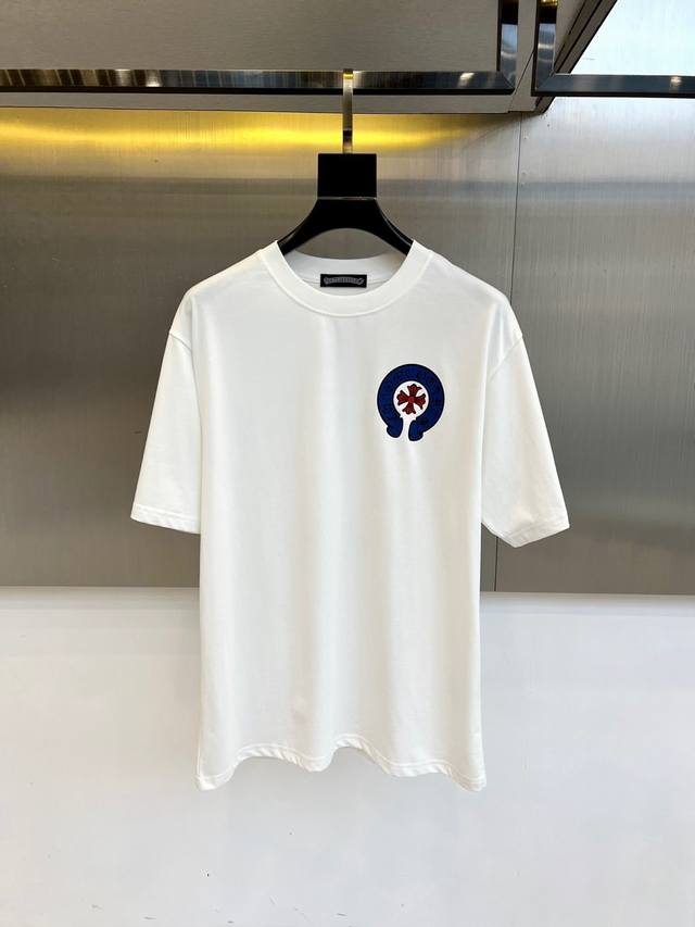 Chrome Hearts, 2025 Summer Men's Round Neck Fashion Three-dimensional Letter Ca