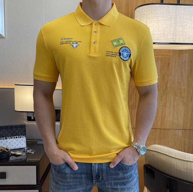 Dior 2025Ss Spring and Summer New Polo Neck Short Sleeve Series. Customized top-