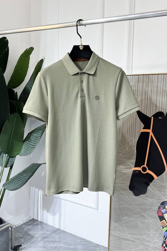 Jeniya 2025Ss Spring and Summer New Polo Neck Short Sleeve Series. Selected high