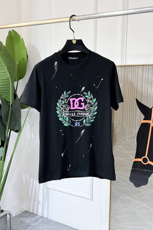 Dg 2025Ss Spring and Summer Short-sleeved T-shirt for the Year of the Snake. Hig