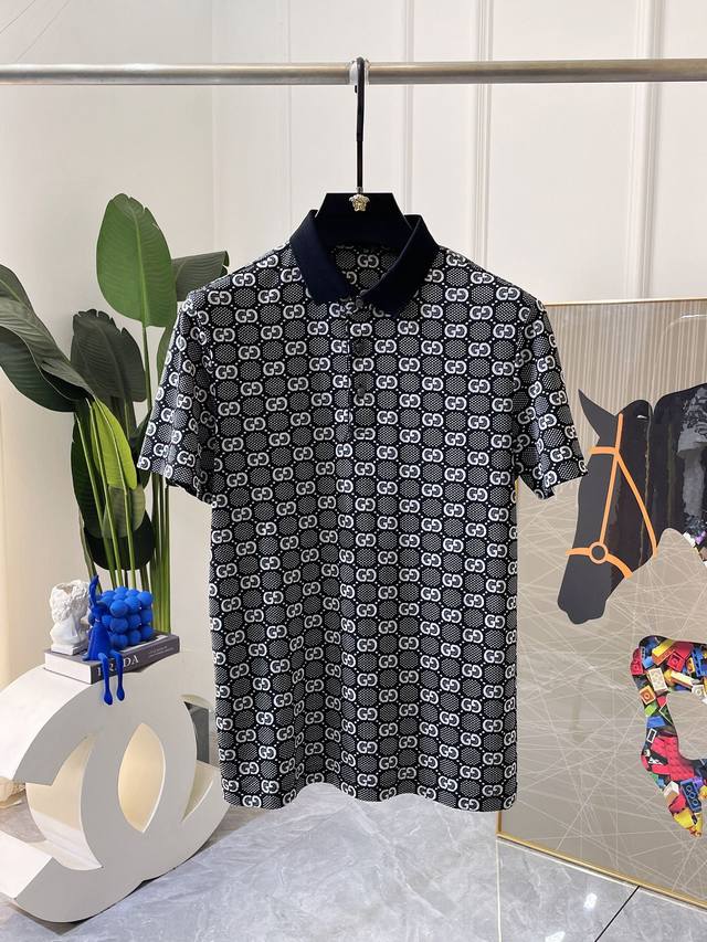G Qi 2025Ss spring and summer new Polo collar short-sleeved series. Selected hig