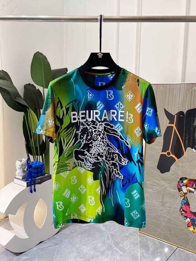 BURBERRY 2025Ss Spring and Summer boutique short-sleeved T-shirt official websit