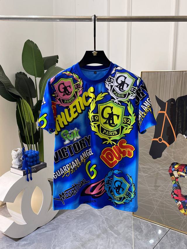 Dg 2025Ss spring and summer boutique short-sleeved T-shirt official website sync