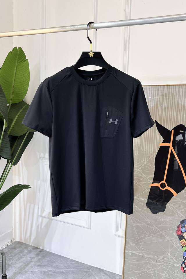 Andenu 2025Ss Spring and Summer New Round Neck Outdoor Short Sleeve Series. Sele
