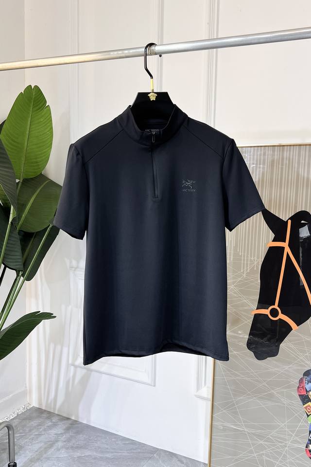 Arc'teryx 2025Ss Spring and Summer New Stand-up Collar Outdoor Short Sleeve Ser