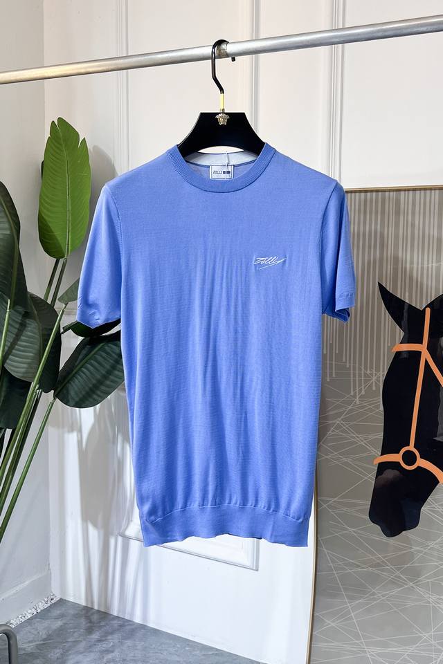 Zilli- 2025Ss Spring and Summer latest hot-selling boutique short-sleeved T-shir