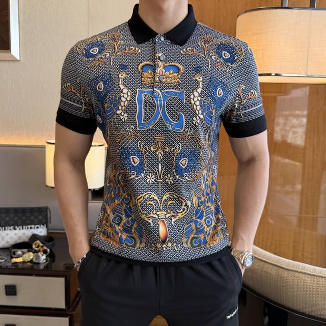 Dg- 2025Ss Spring and Summer New Polo Neck Short Sleeve Series. Selected high-qu