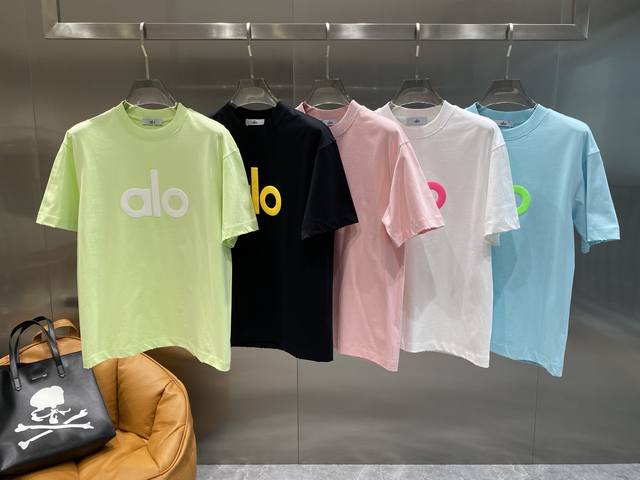 Alo Home2025 Spring and Summer New Release Counter Latest Round Neck Short Sleev