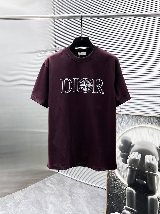 Dior 2025Ss new half-sleeved T-shirt, short-sleeved loose-fitting round neck T-s