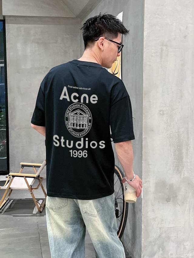 Ac New double-layered short-sleeved T-shirt with letter print. Whether it is a T
